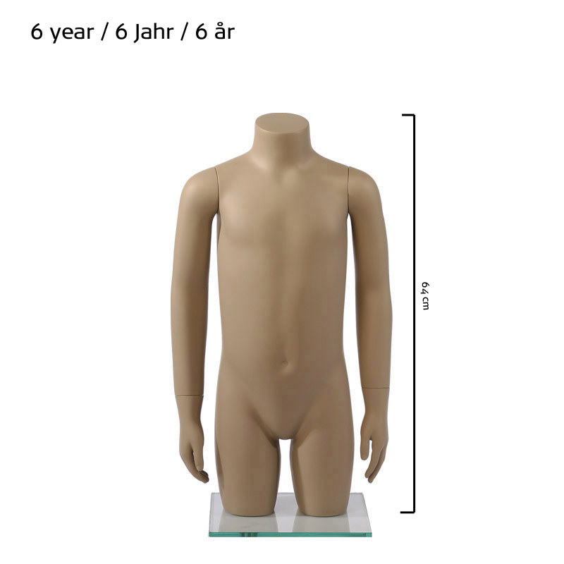 TORSO WITH ARMS – CHILD  - 6 YEARS - HINDSGAUL